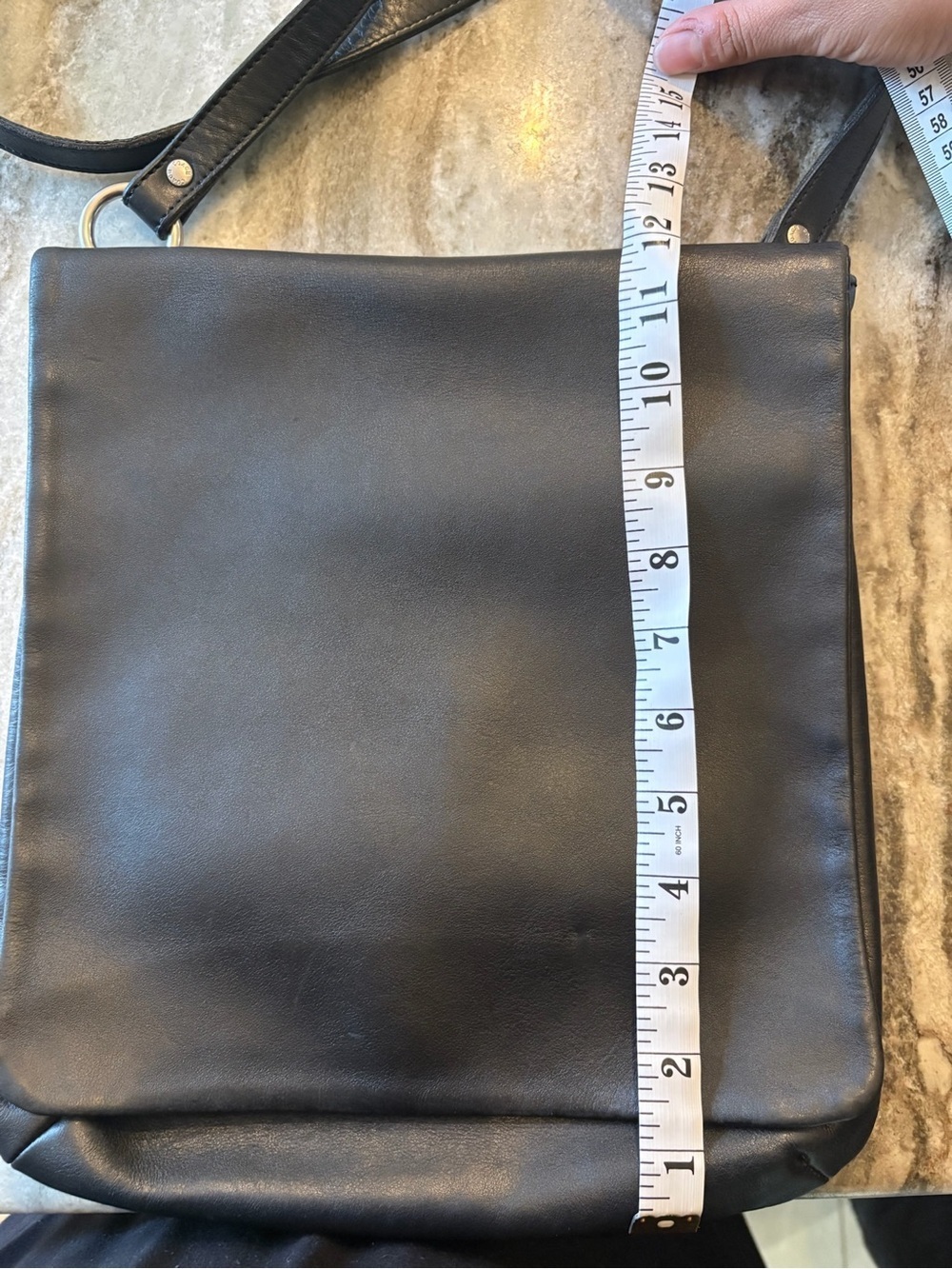 Vintage Coach Chelsea Legacy Slim Flap Crossbody 9458 Black Leather - Picture 7 of 16